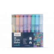 Brustro DIY Metallic Shades Acrtlic Marker Set