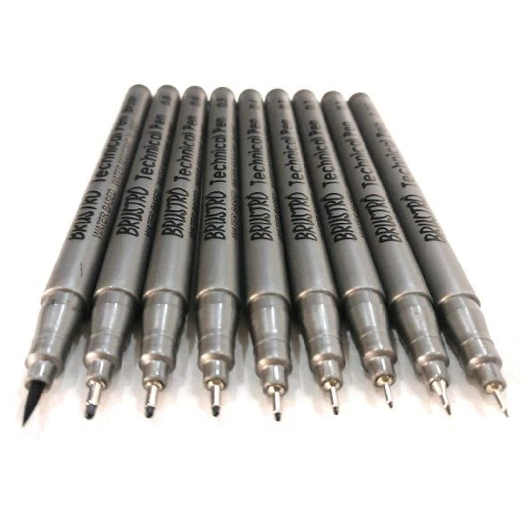 Brustro Technical Pen Black Set