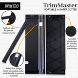 Brustro Trim Master Portable A4 Paper Cutter -12 Inches