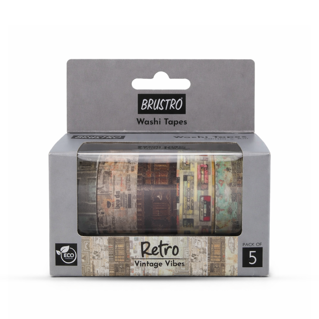 Brustro Washi Tapes Retro Series