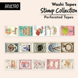 Brustro Washi Tapes Stamp Collection Shade, 25 mm x 5 mtrs (set of 3)