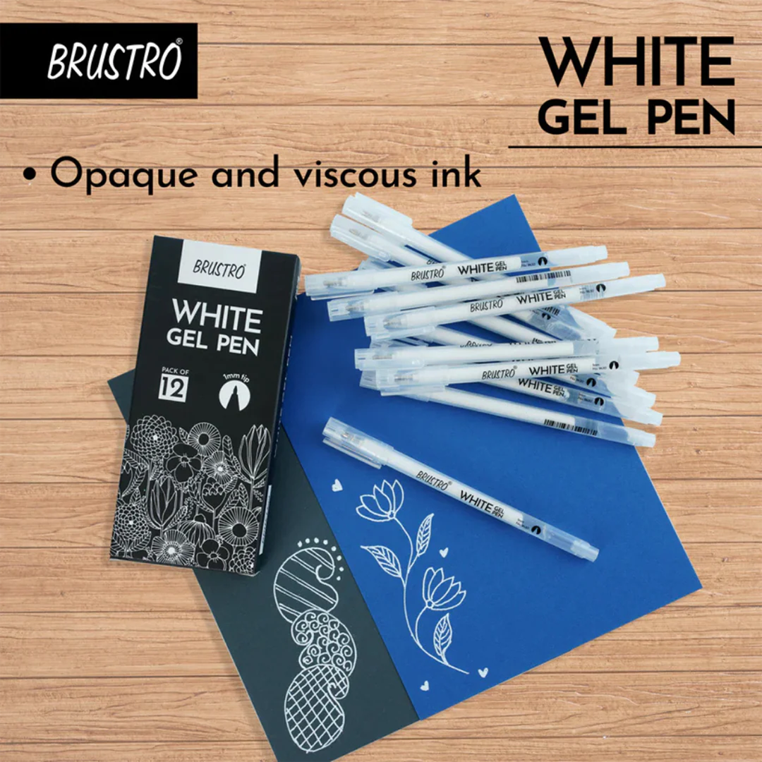 Brustro White Gel Pen Set