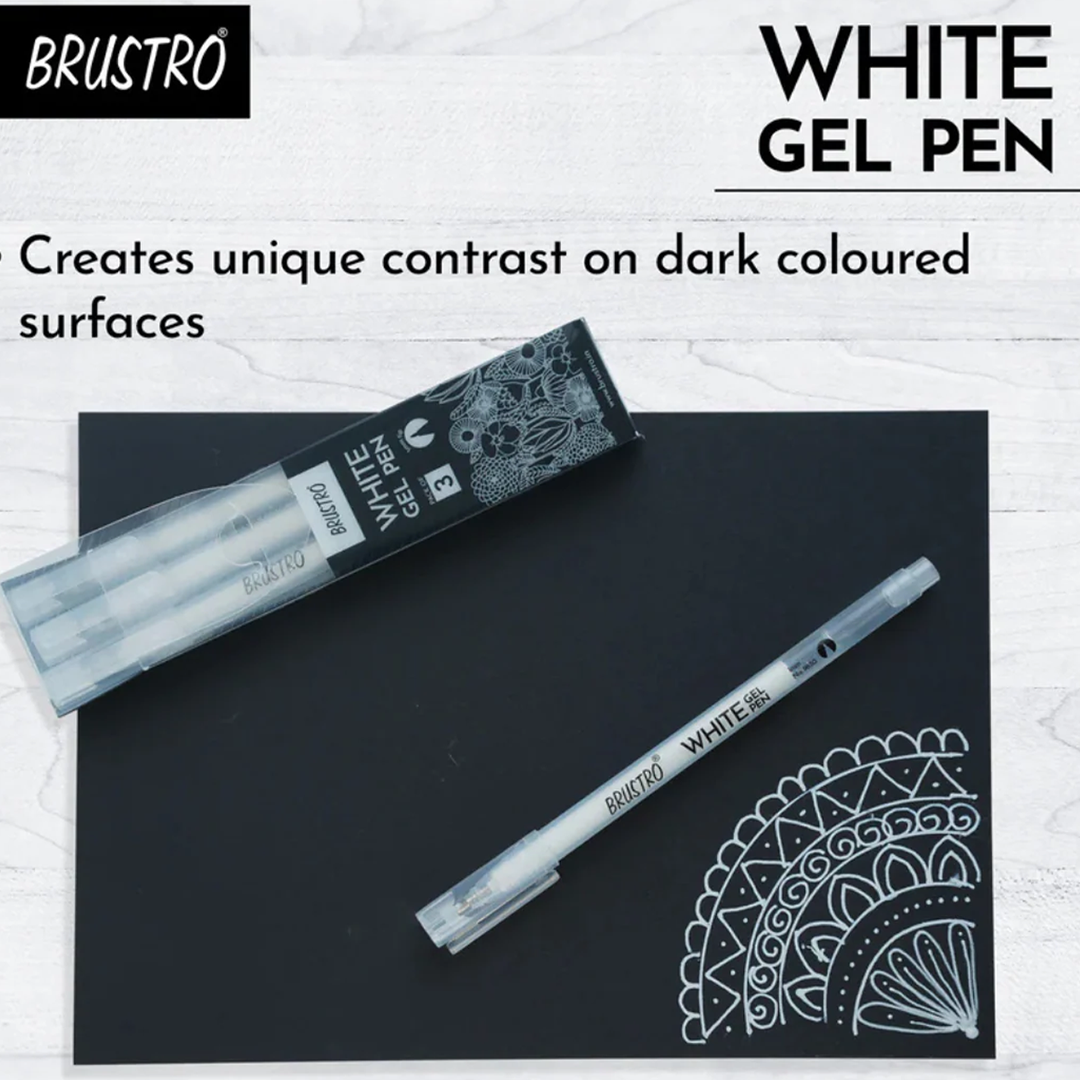 Brustro White Gel Pen Set