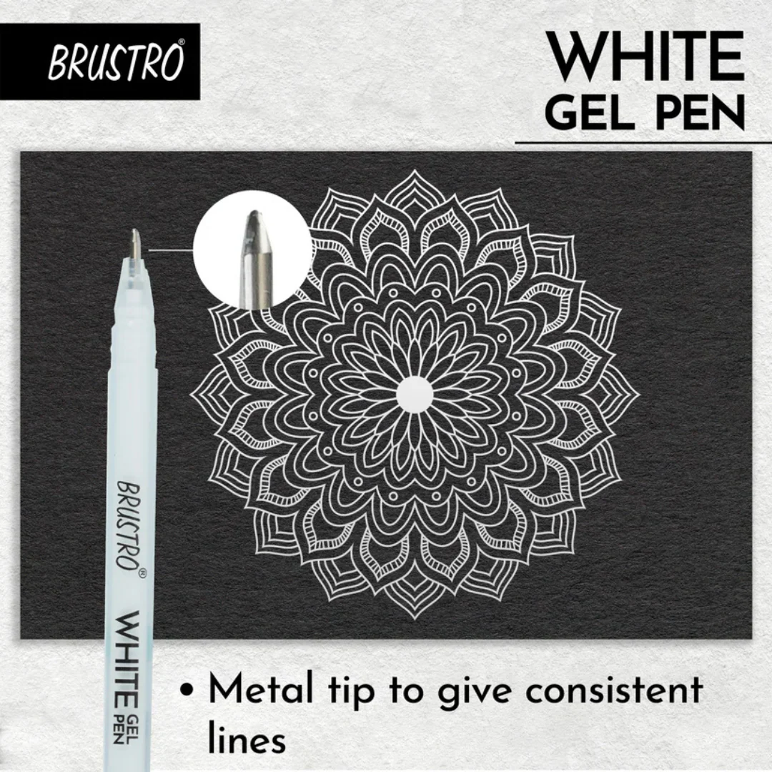 Brustro White Gel Pen Set