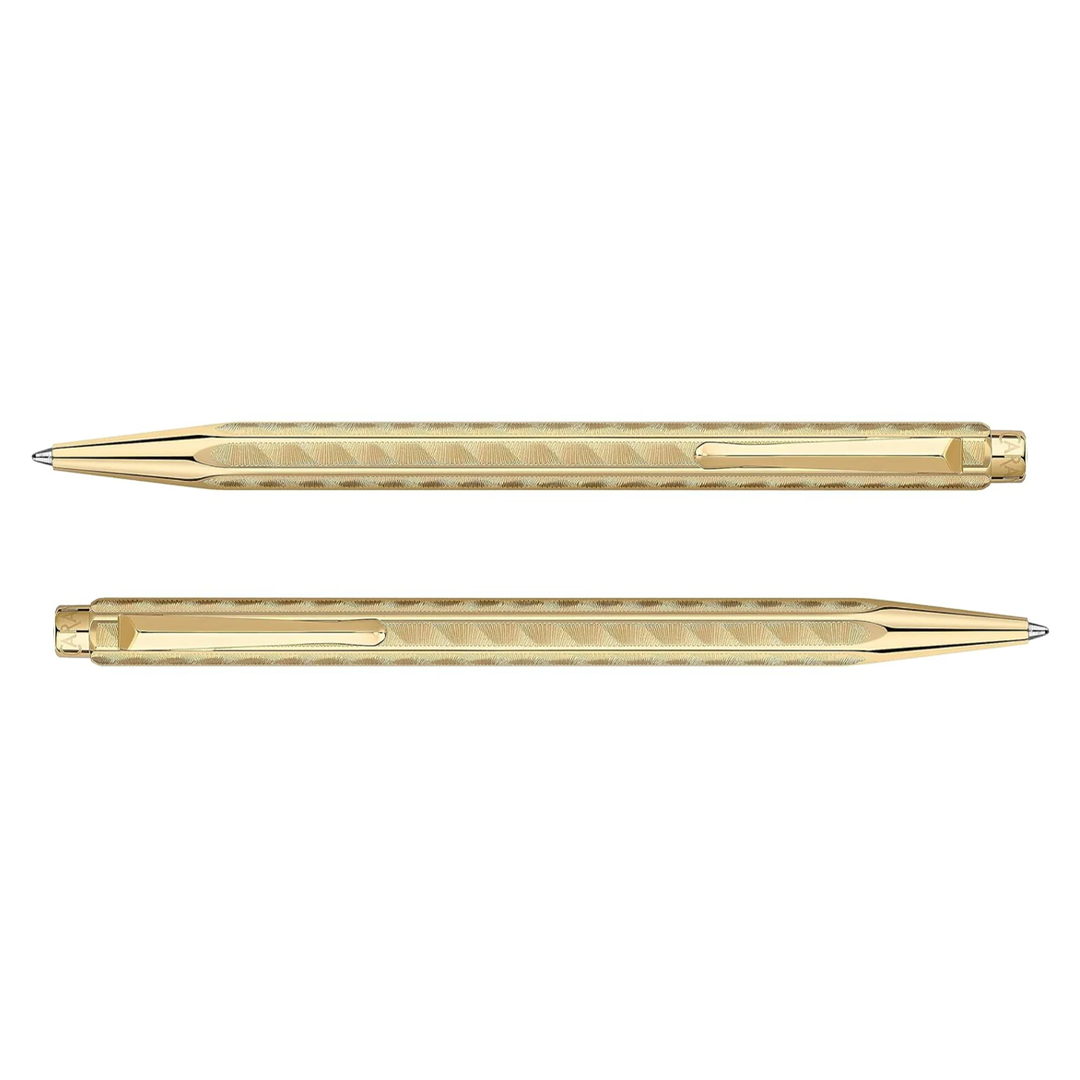 Caran D'Ache COLOUR TREASURE ECRIDOR SUNLIGHT Gift Set Ballpoint Pen & Leather Case