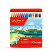 Caran D'ache Fibralo  Tipped 15 Colours Set