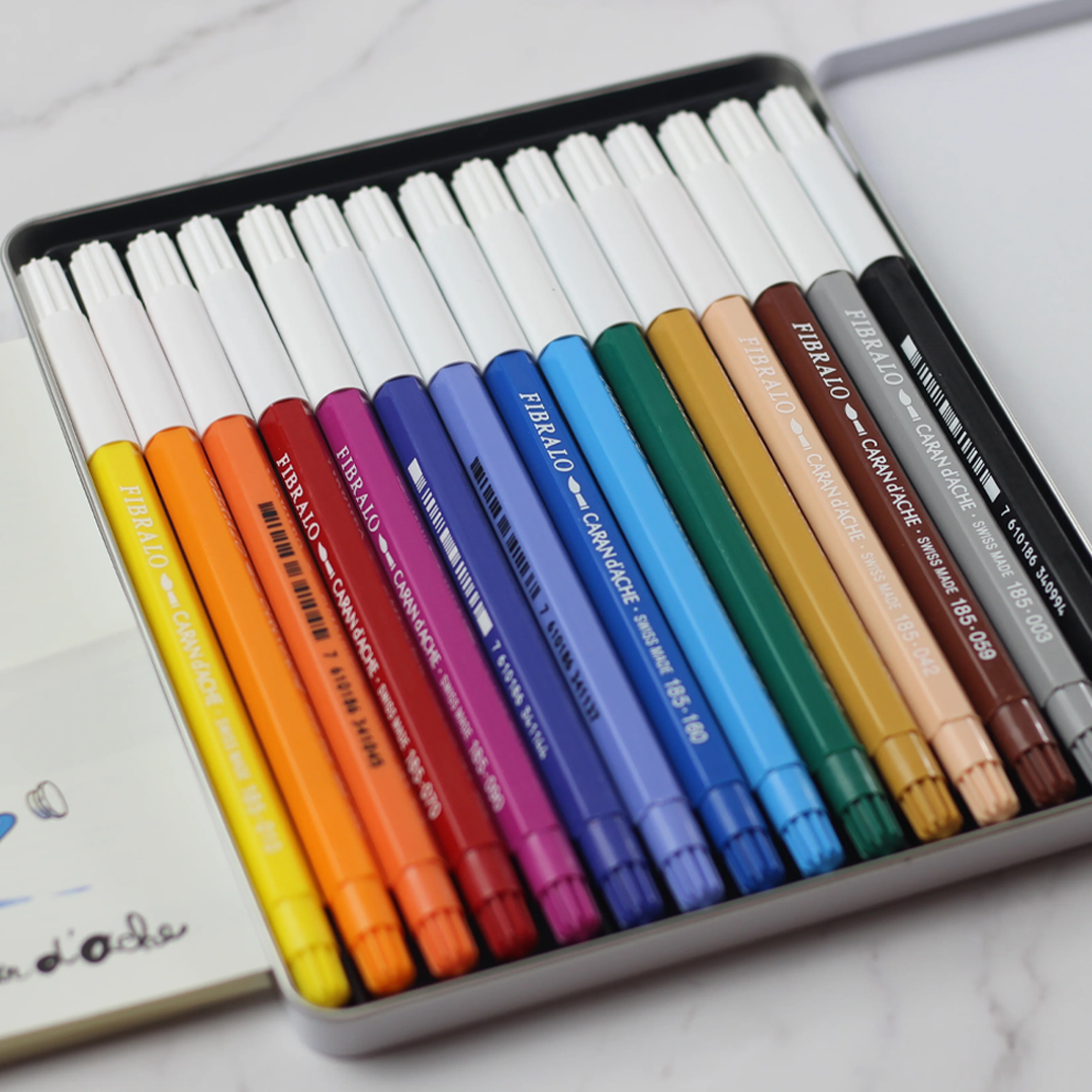 Caran D'ache Fibralo  Tipped 15 Colours Set