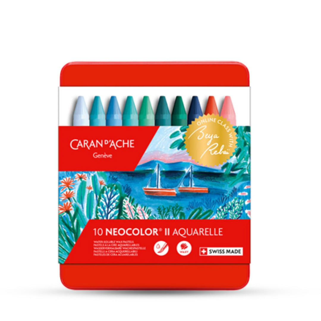 Caran Dache Neocolor Aquarelle 10 Cold Sh by Beya Rebaï Oil Pastel