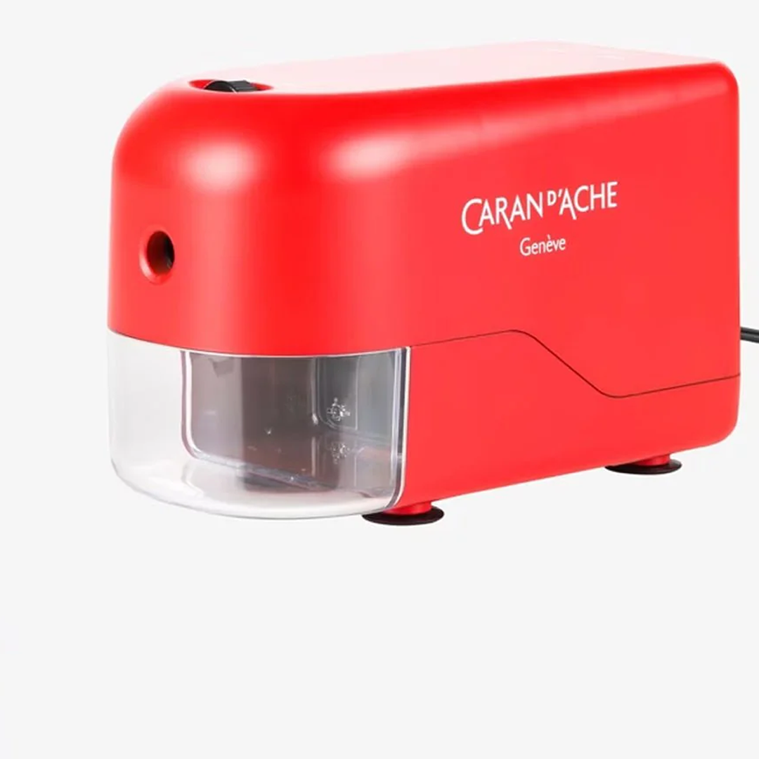 Caran d'ache Electric Pencil Sharpner-Red