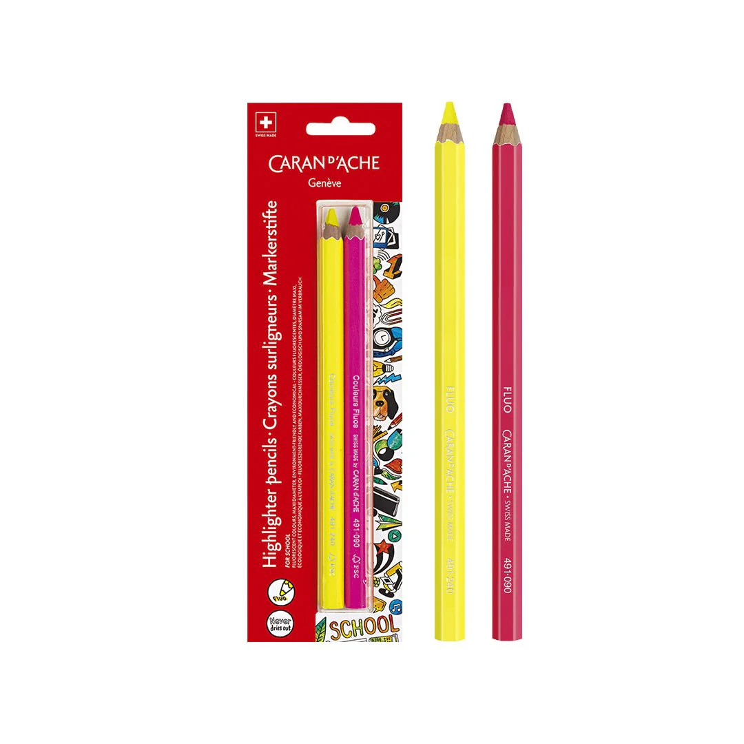 Caran d'ache Maxi Fluo 6mm Color Pencils
