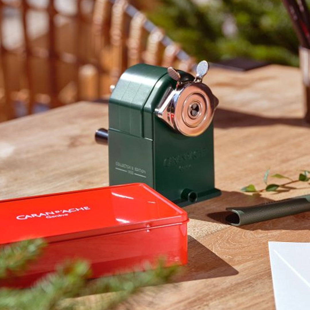 Caran d'ache Metal Sharpner Wonder Forest Green Edition