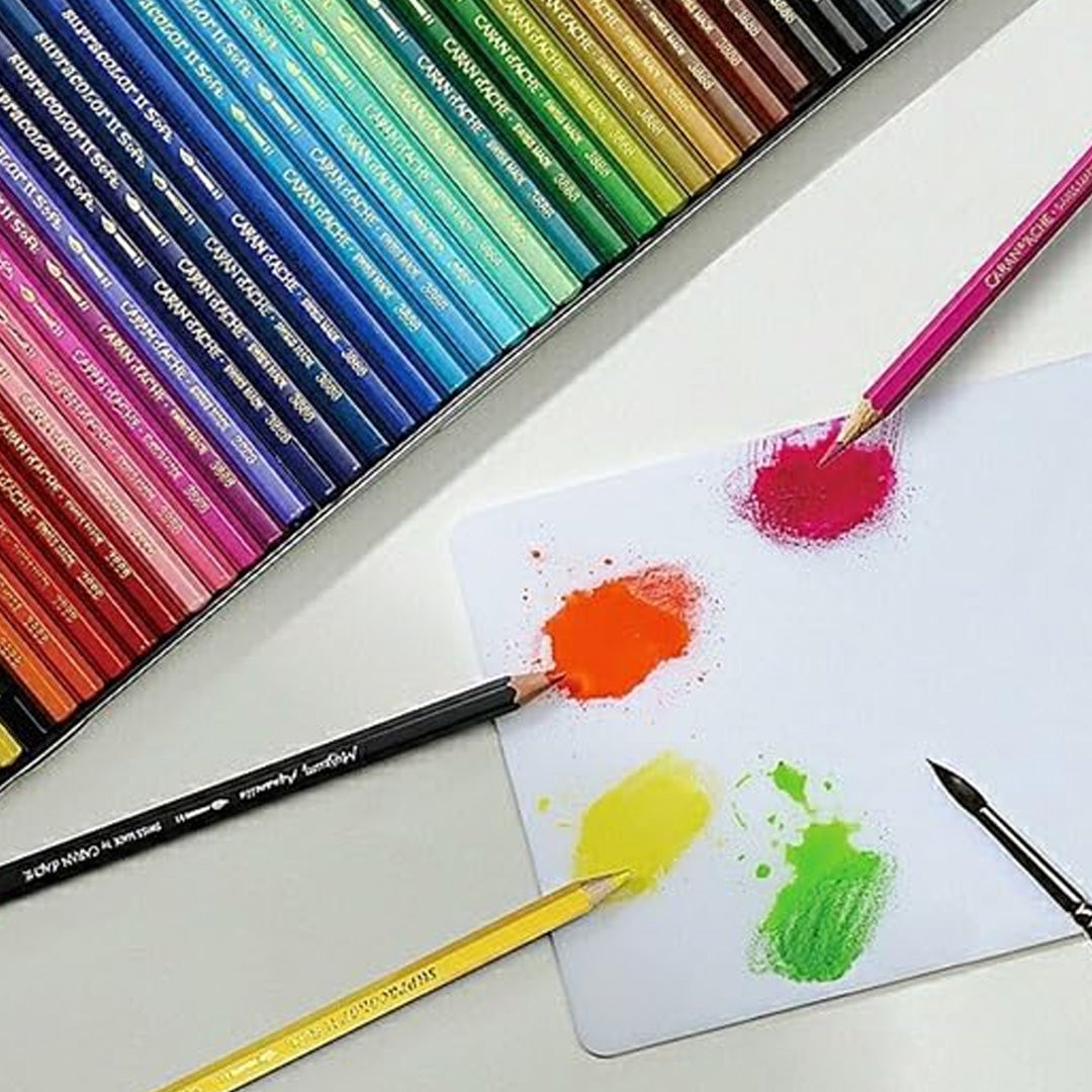 Caran d'ache Supracolor Wooden Box 120 Pencils shades - SCOOBOO