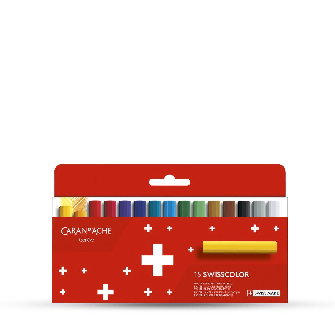 Caran d'ache Swiss color Permanent Wax Pastel Set