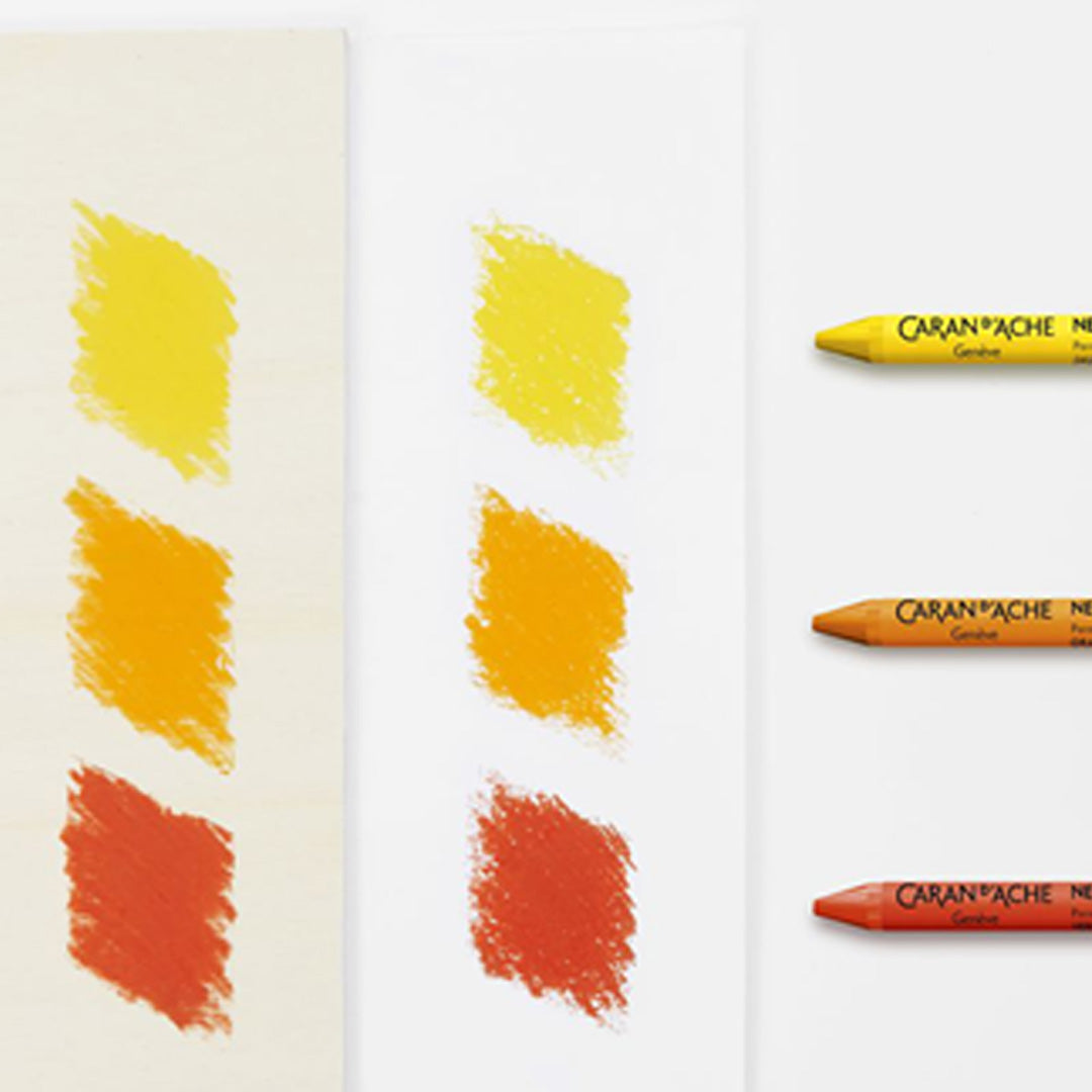 Caran d'ache Swiss color Permanent Wax Pastel Set