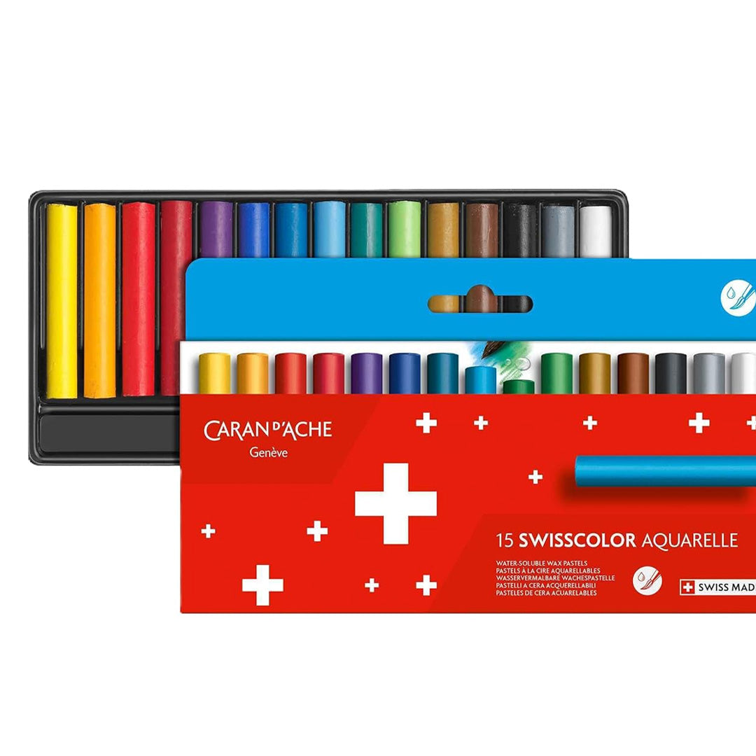 Caran d'ache Swiss color Permanent Wax Pastel Set