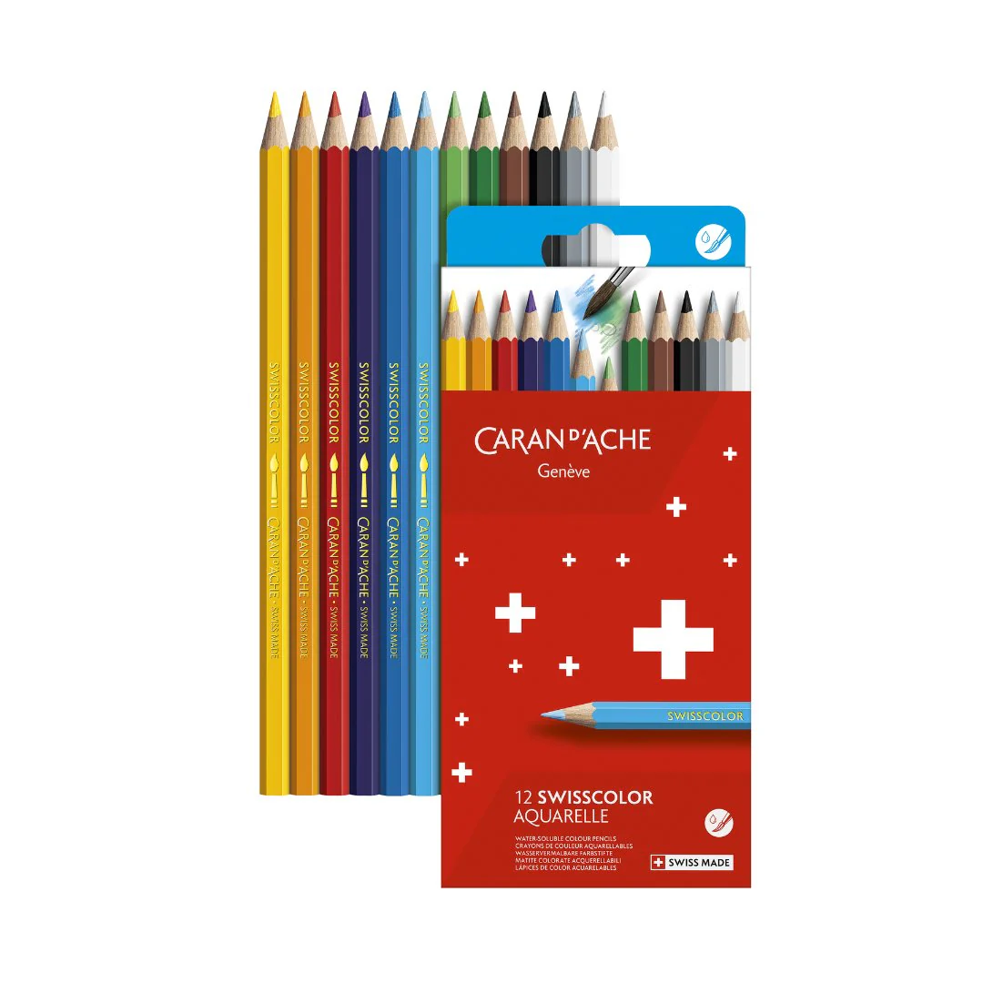Caran d'ache Swisscolor Water Soluble Pencils Set