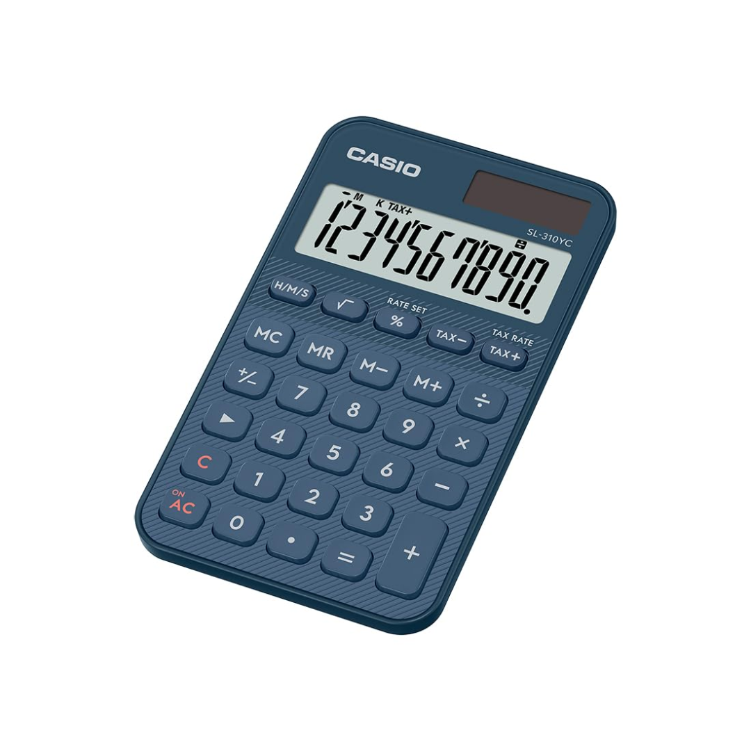 Casio SL-310YC Stylish and Colourful 10-Digit Calculator