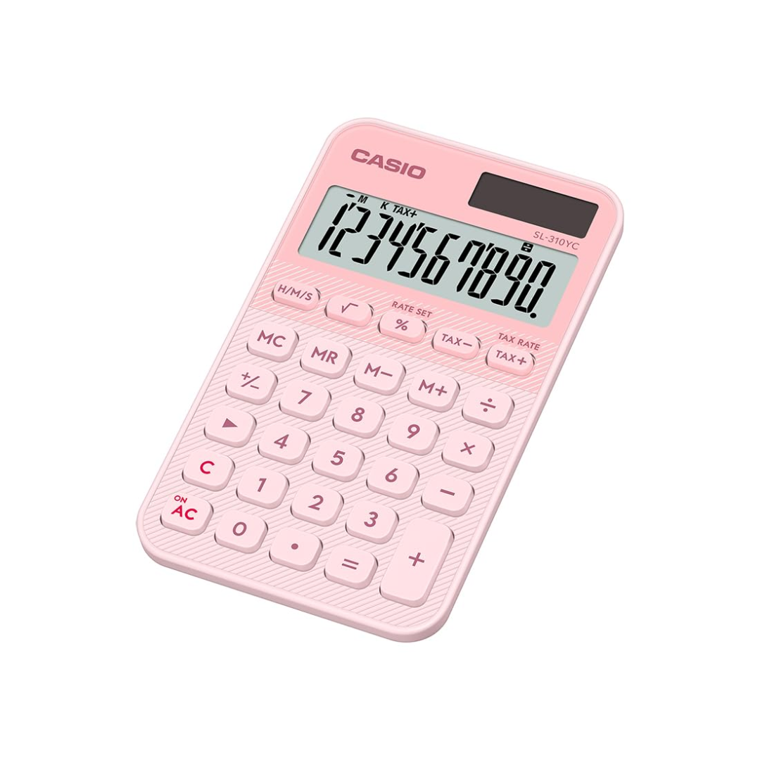 Casio SL-310YC Stylish and Colourful 10-Digit Calculator