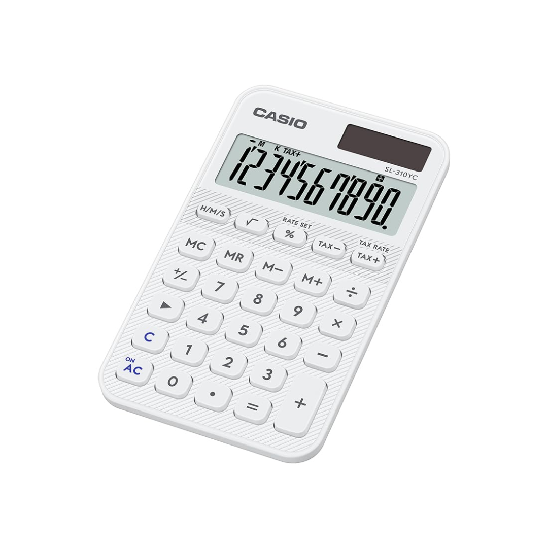Casio SL-310YC Stylish and Colourful 10-Digit Calculator