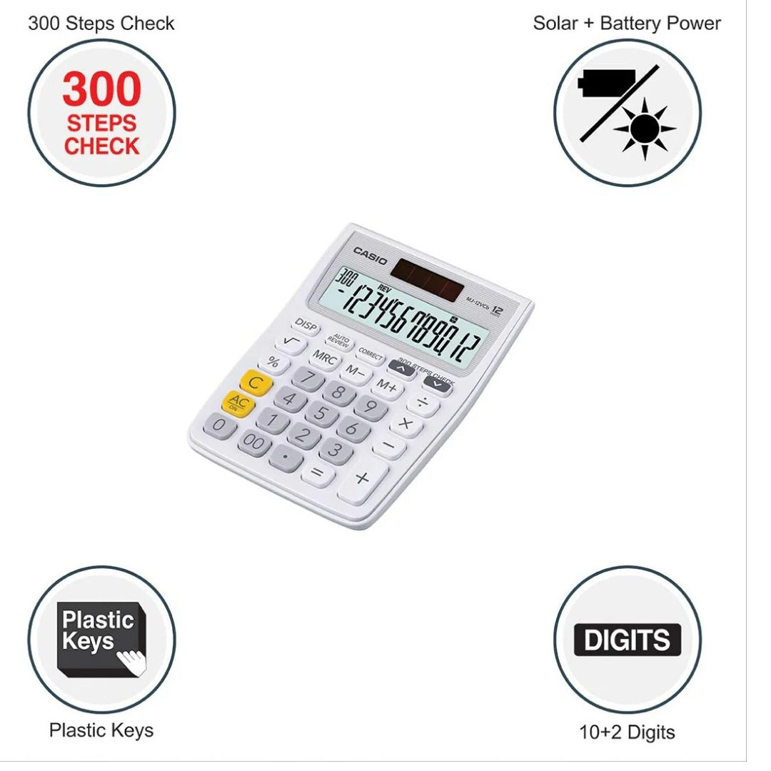Casio Calculator MJ-12VCb-we