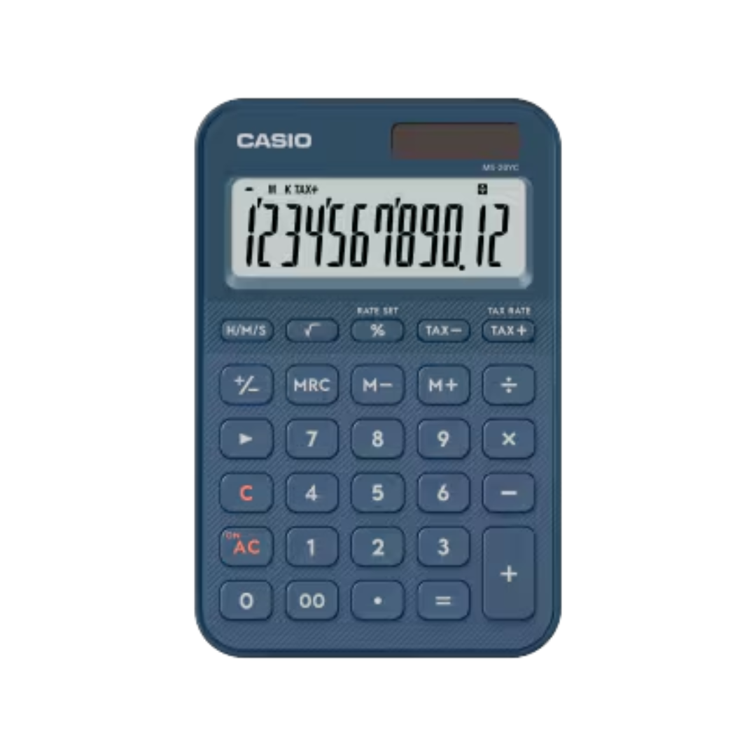 Casio Stylish and Colourful 12-Digit Mini Calculator