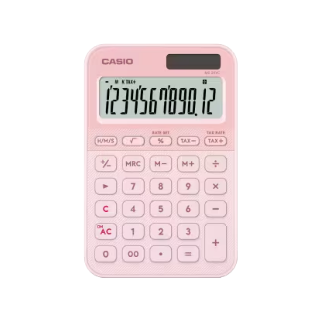 Casio Stylish and Colourful 12-Digit Mini Calculator