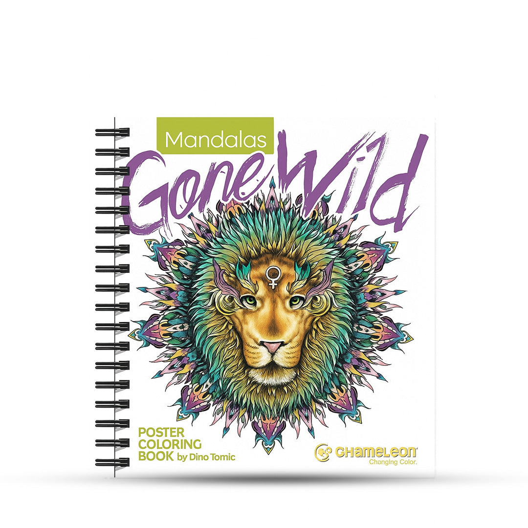 Chameleon Color Book Mandala Gone Wild