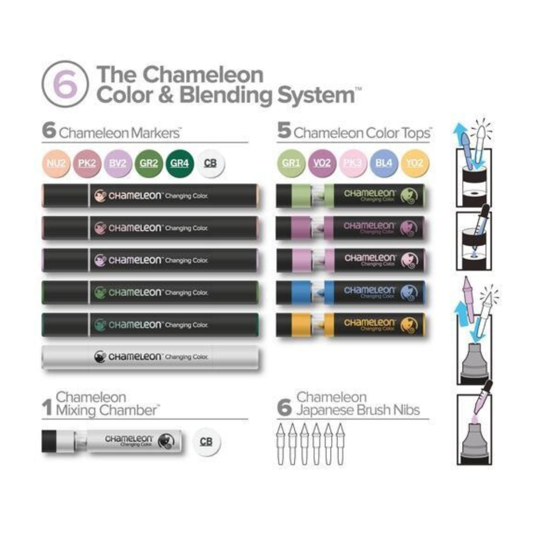 Chameleon Color and Blending System Set With Markers