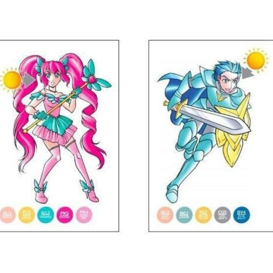 Chameleon Coloring Cards