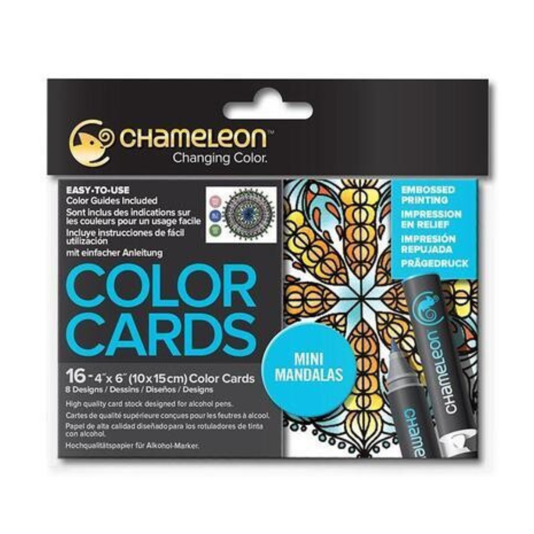 Chameleon Coloring Cards