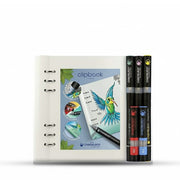 Chameleon Filofax Clipbook White Plus Chameleon pens