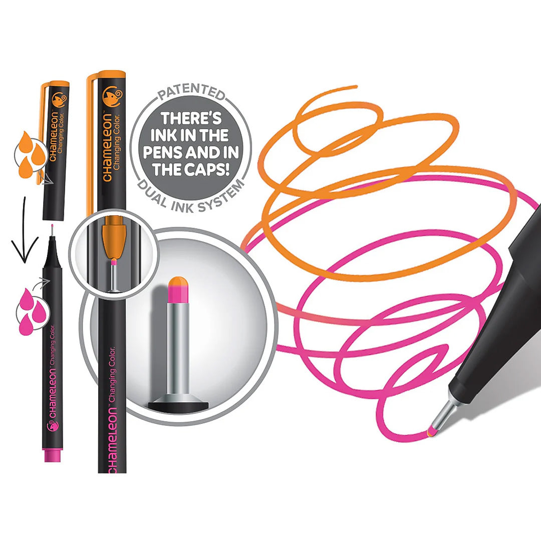 Chameleon Fineliners Bold Colors