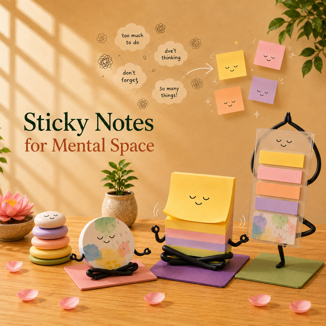 3. Sticky Notes for Mental Space