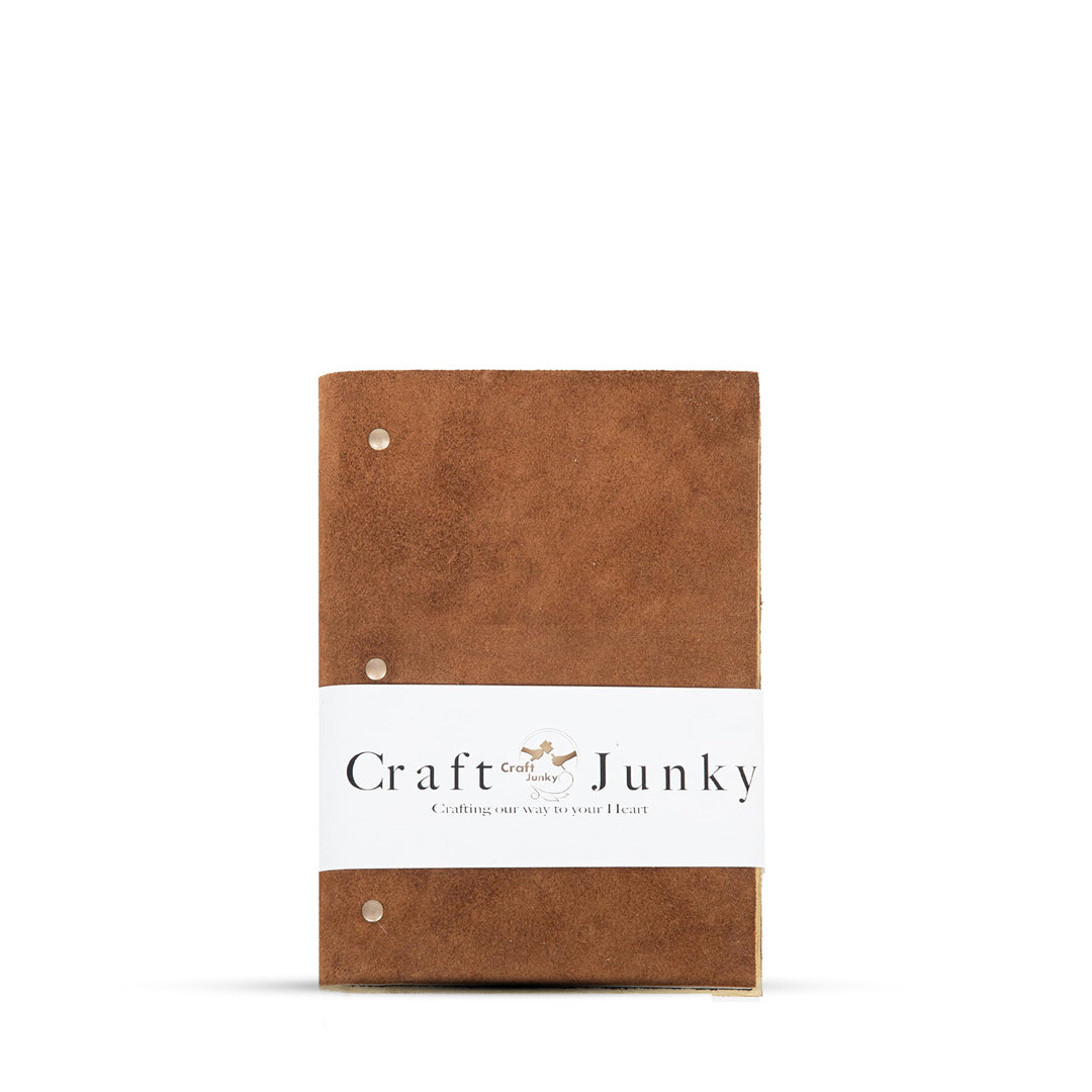 Craft Junky Suede Leather A5 Ruled Diary