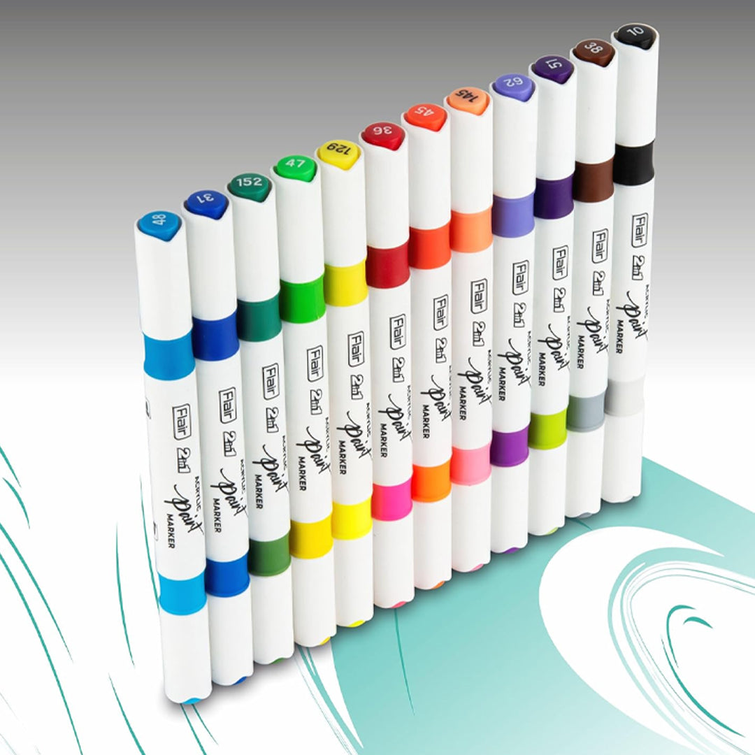 Flair Creative 2 in 1 Acrylic Paint Marker Set