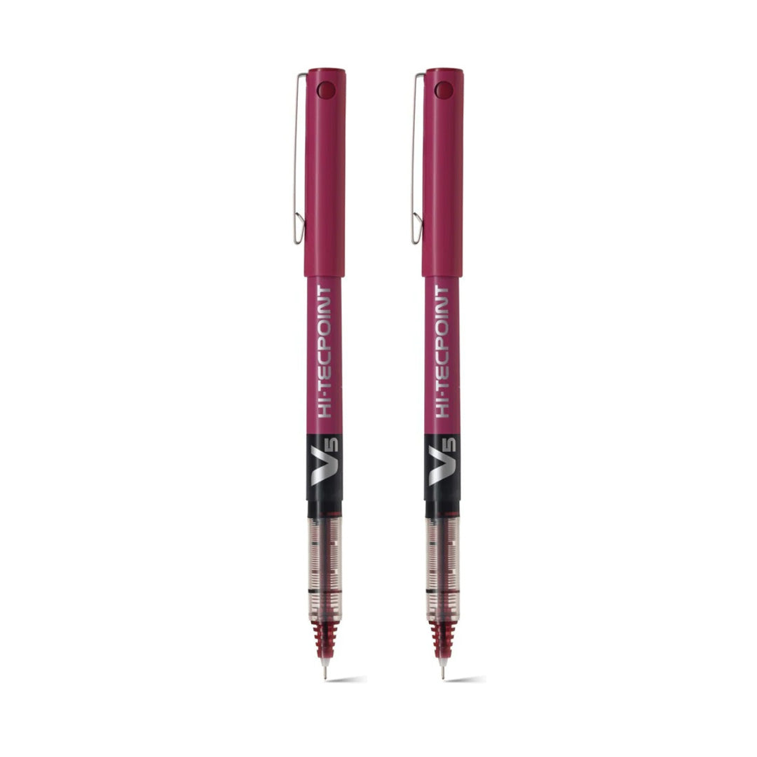 Pilot V5 Hi-Tecpoint Roller Ball Pen Set