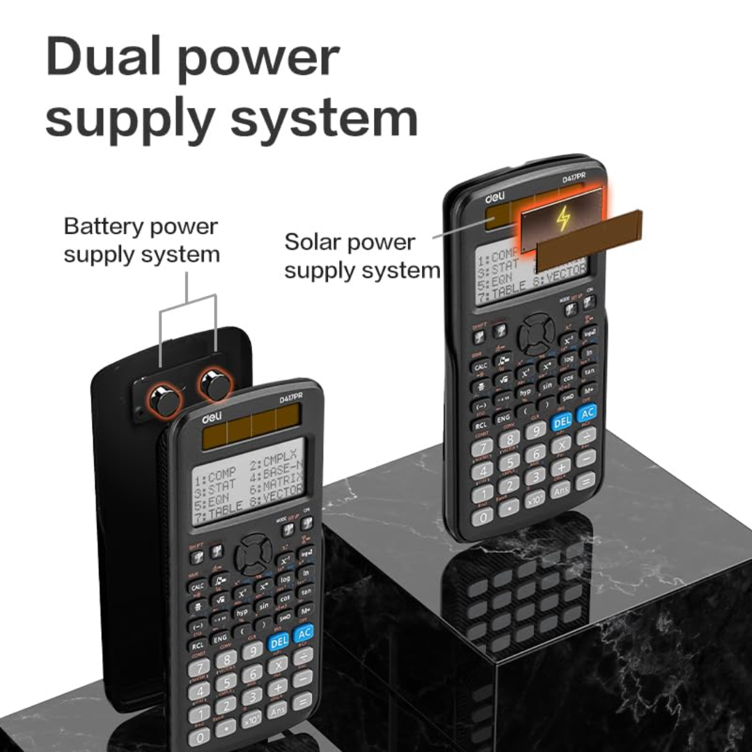 Deli D417PR Scientific Calculator