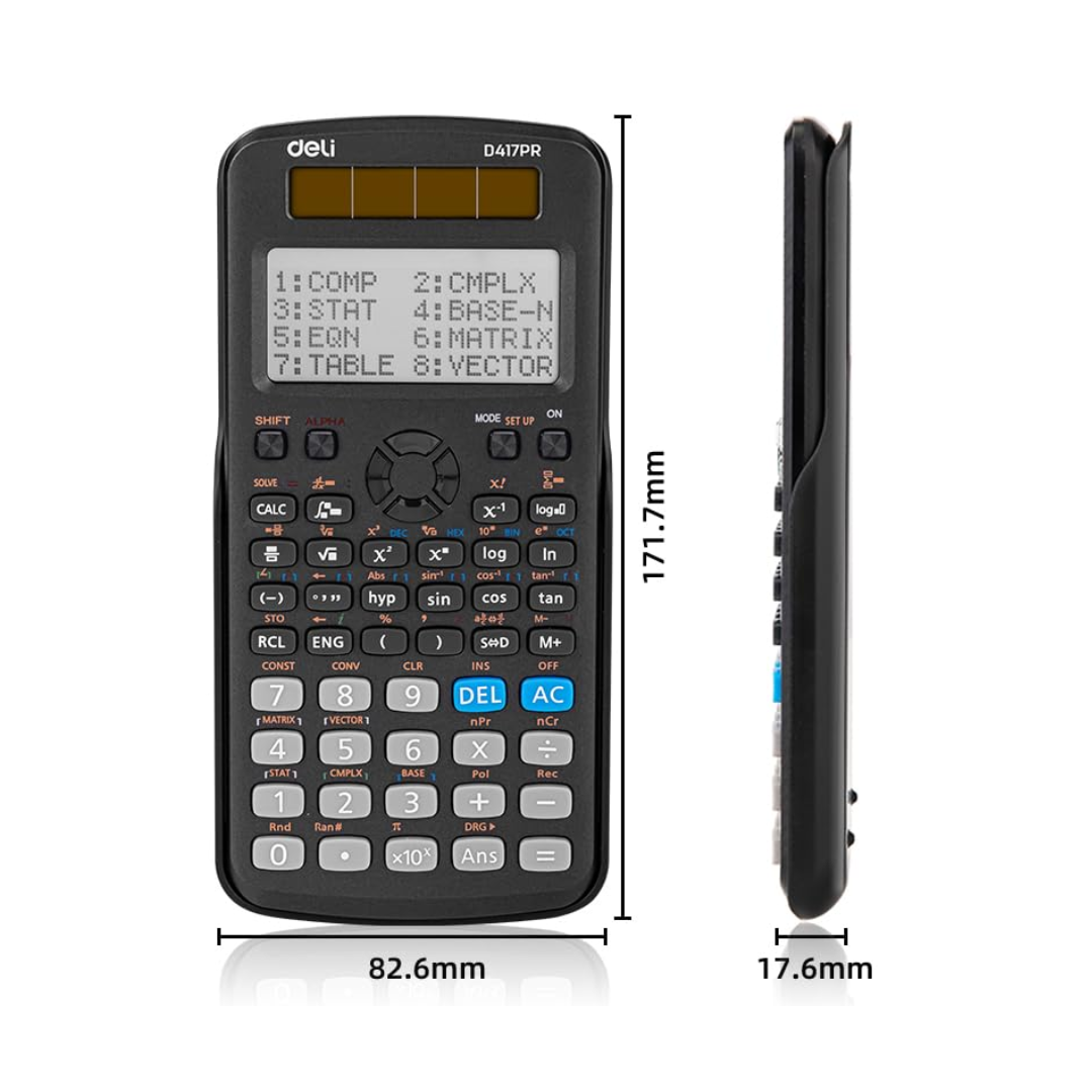 Deli D417PR Scientific Calculator