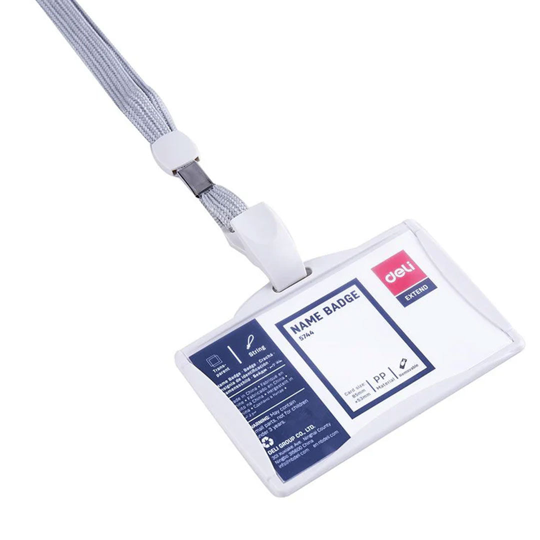 Deli Transparent Name Badge