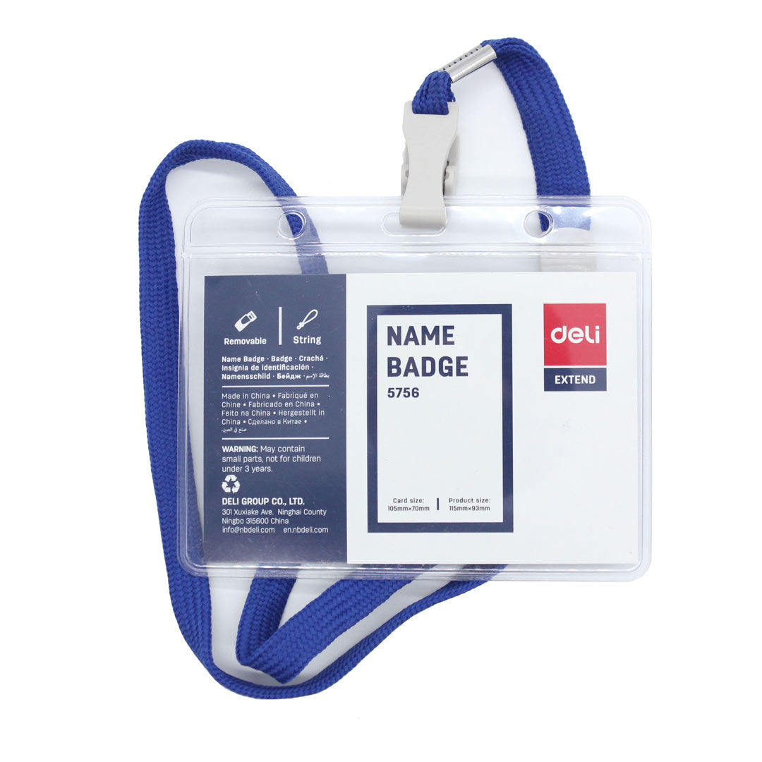 Deli Transparent Name Badge