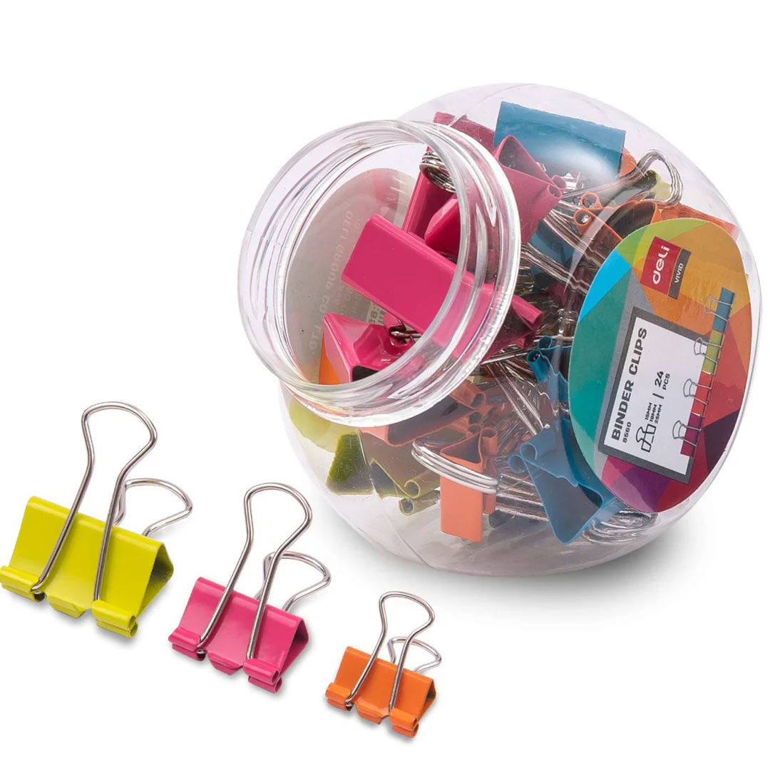 Deli Assorted Binder Clips