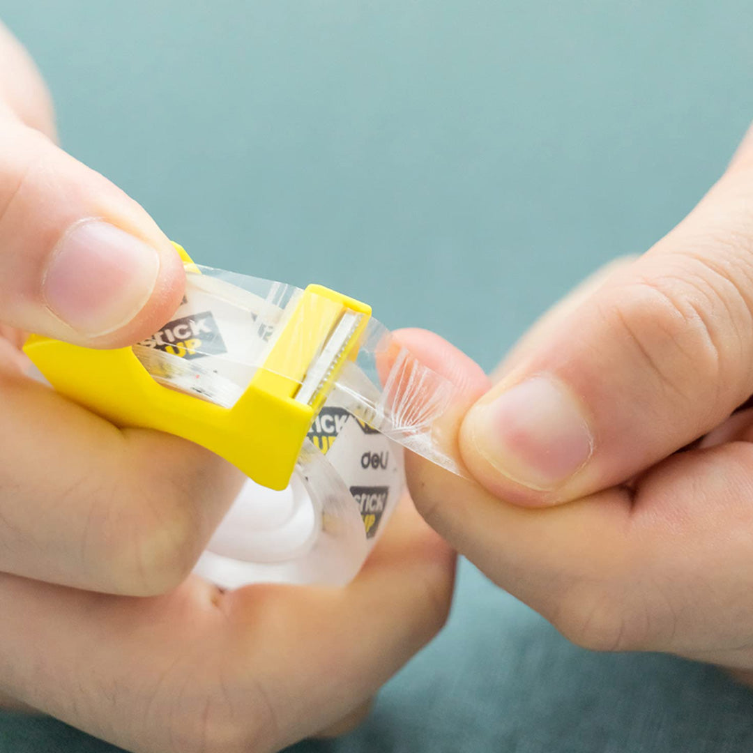 Deli Clear Office Tape With Dispenser