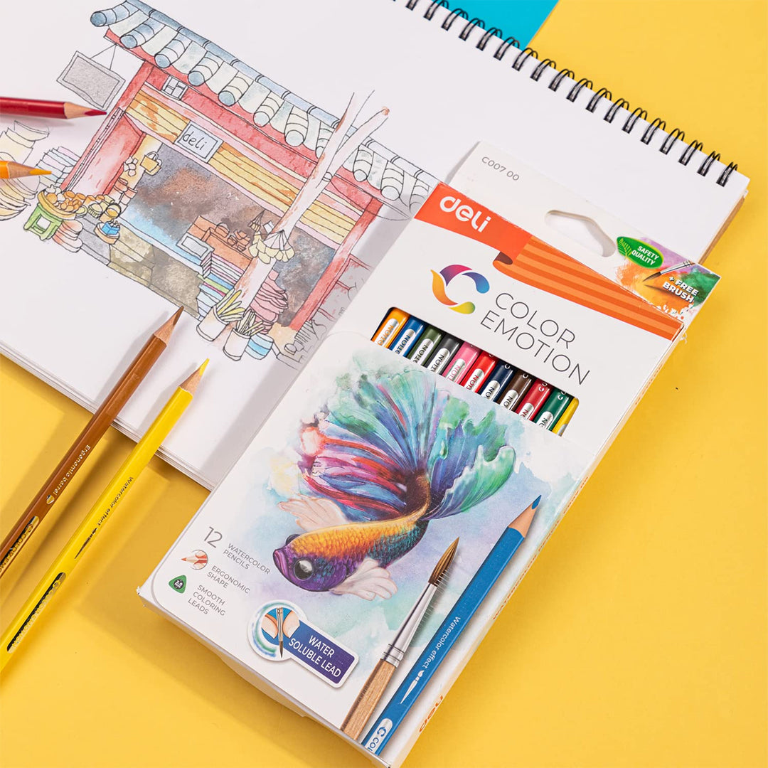 Deli Color Emotion Watercolor Pencils