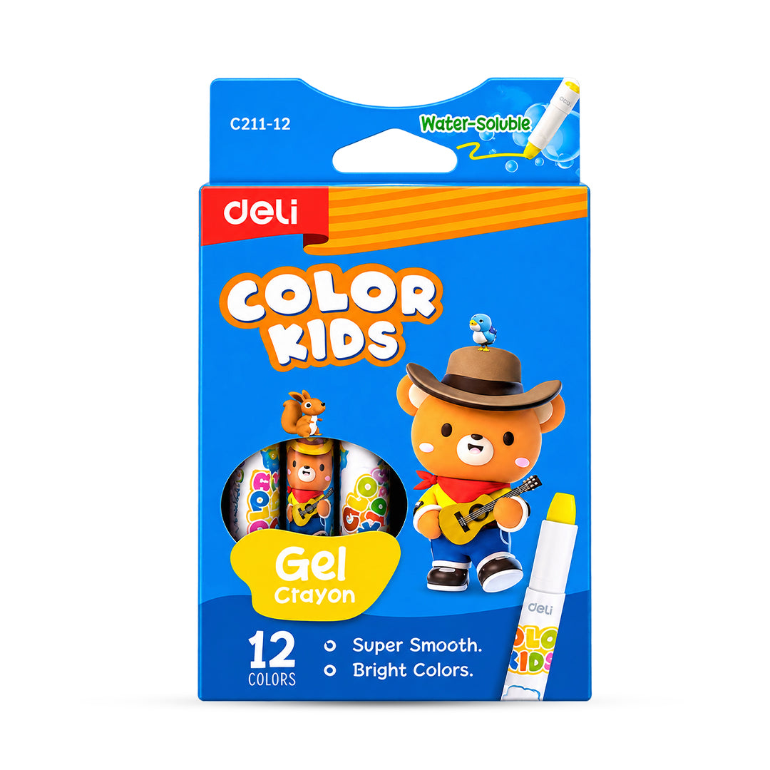 Deli Color Kids Gel Crayon Set