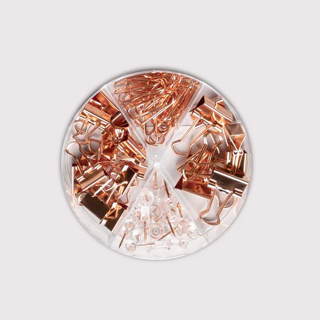 Deli Essentials Rose Gold Edition Desk Accessories Set