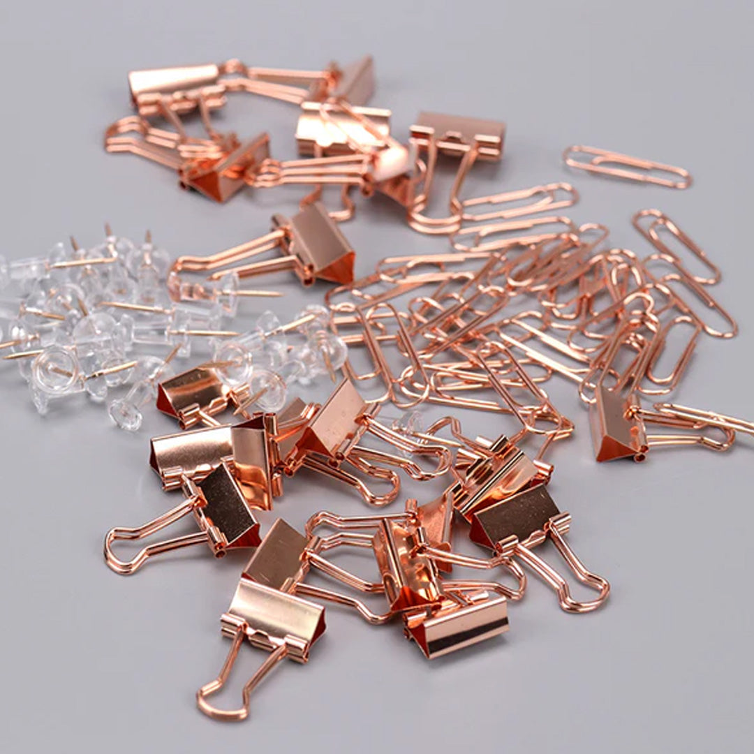 Deli Essentials Rose Gold Edition Desk Accessories Set