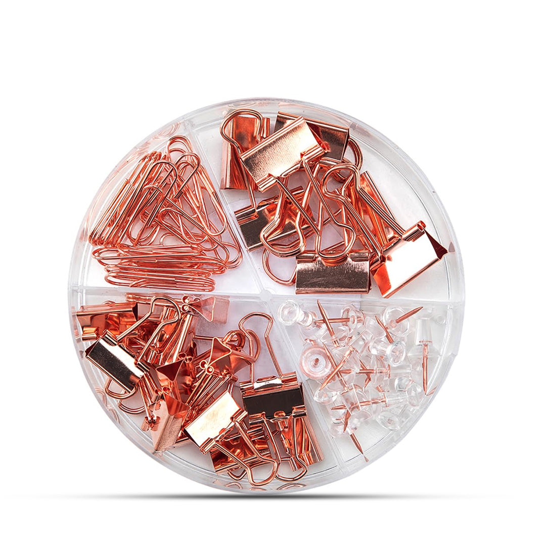 Deli Essentials Rose Gold Edition Desk Accessories Set