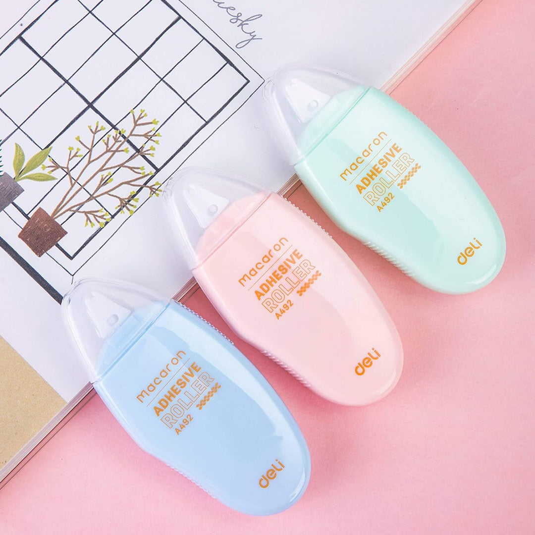 Deli Macaron Adhesive Roller Stick Up