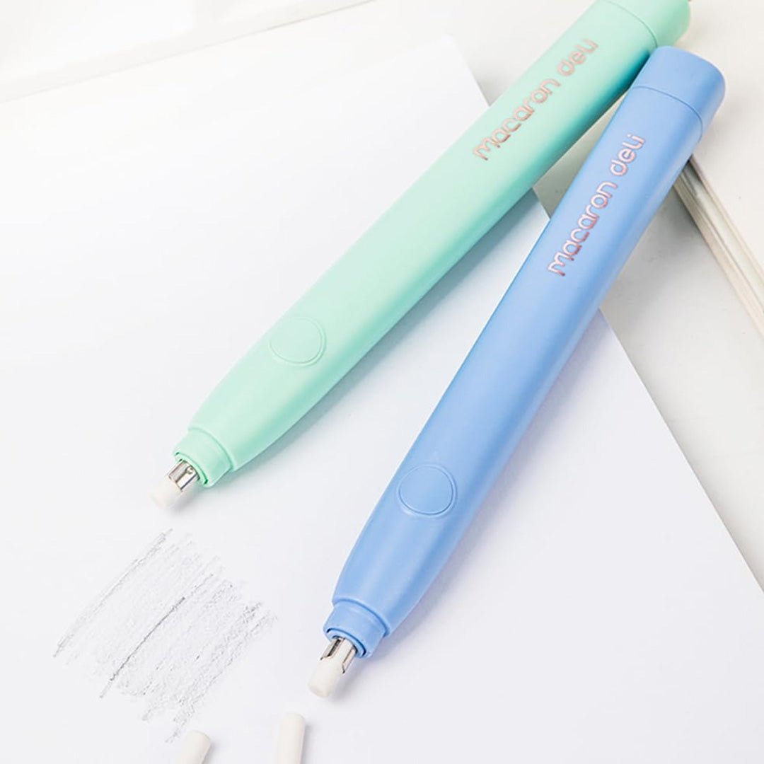 Deli Macaron Pastel Collection Electric Eraser