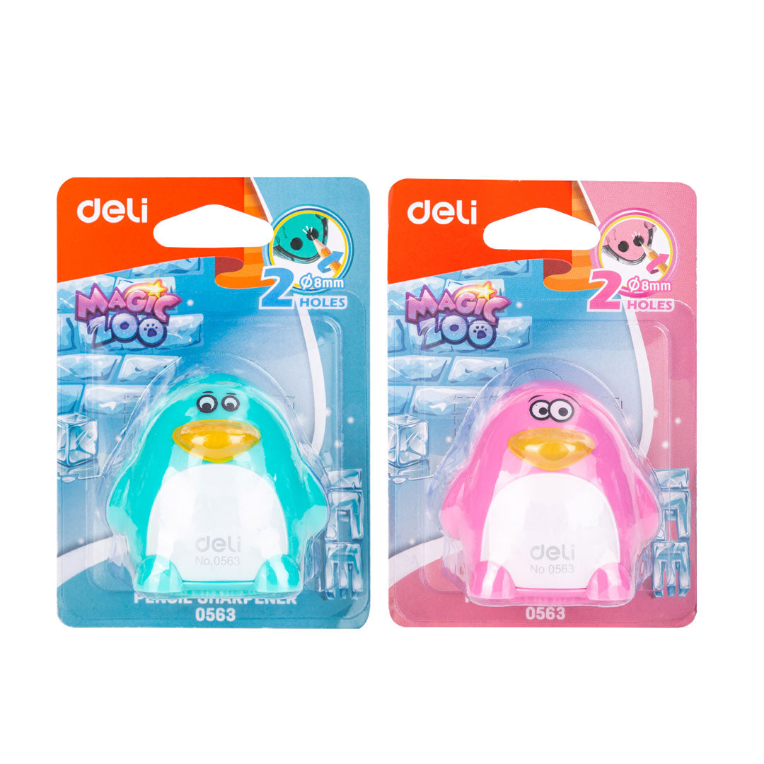 Deli Penguin Double Hole Sharpeners
